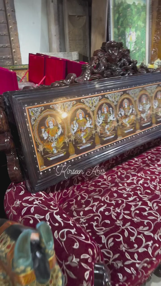 Ashtalakshmi Rosewood Inlay Panel 7ft