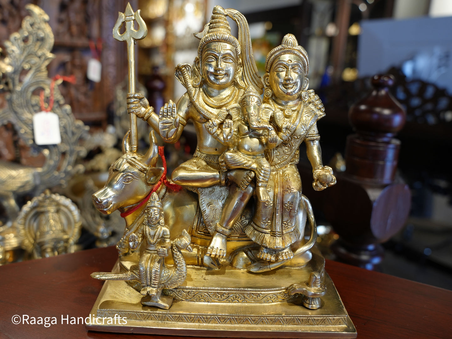 Brass Lord Shiva and Family