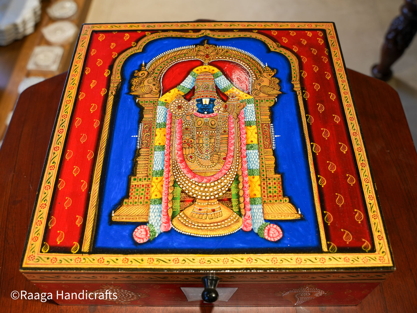 Handpainted Balaji Box 12x12
