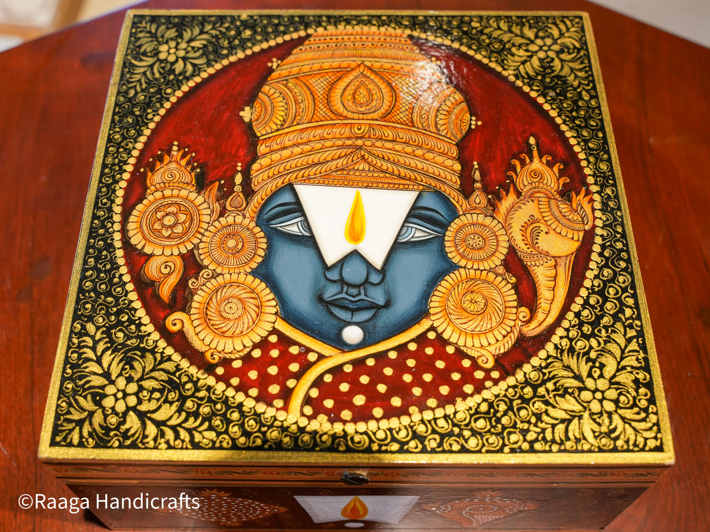 Handpainted Balaji Box 9"x9"