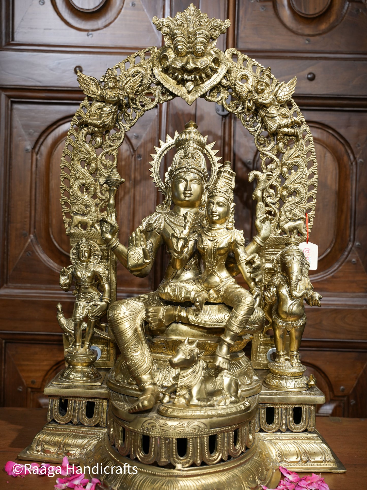 Bronze Fine Carved Shiv Parivar