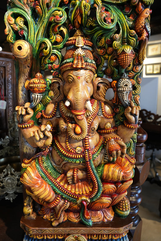 Hand-carved Jali Ganesha